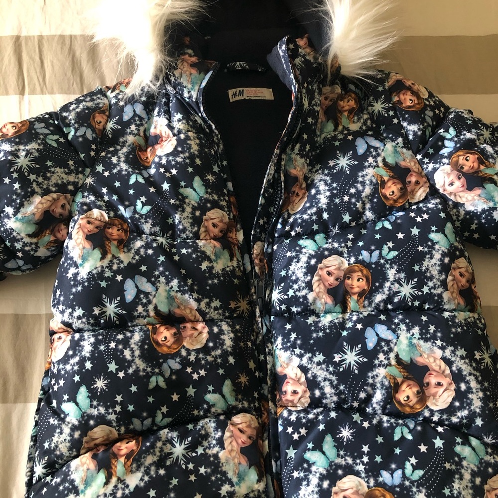 Elsa & Anna Winter ❄️ Hooded Jacket from H&M 8-9